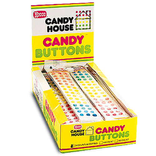 Necco Candy Buttons - .5 oz (1 pack)