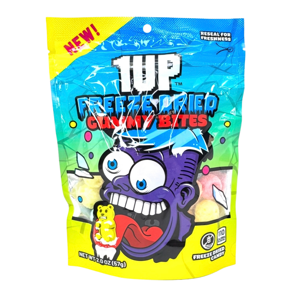 1UP Freeze Dried Gummy Bites 2oz - 1 Bag