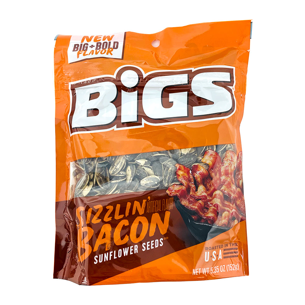 BIGS Sizzlin' Bacon Sunflower Seeds 5.35oz - 12 Pack