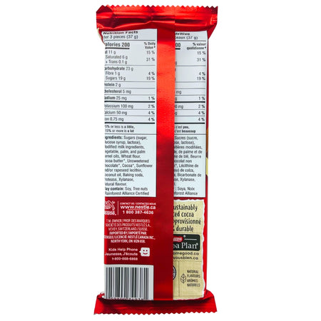 Kit Kat Oh Hello Cookie Dough 111g - 15 Pack Nutrition Facts Ingredients