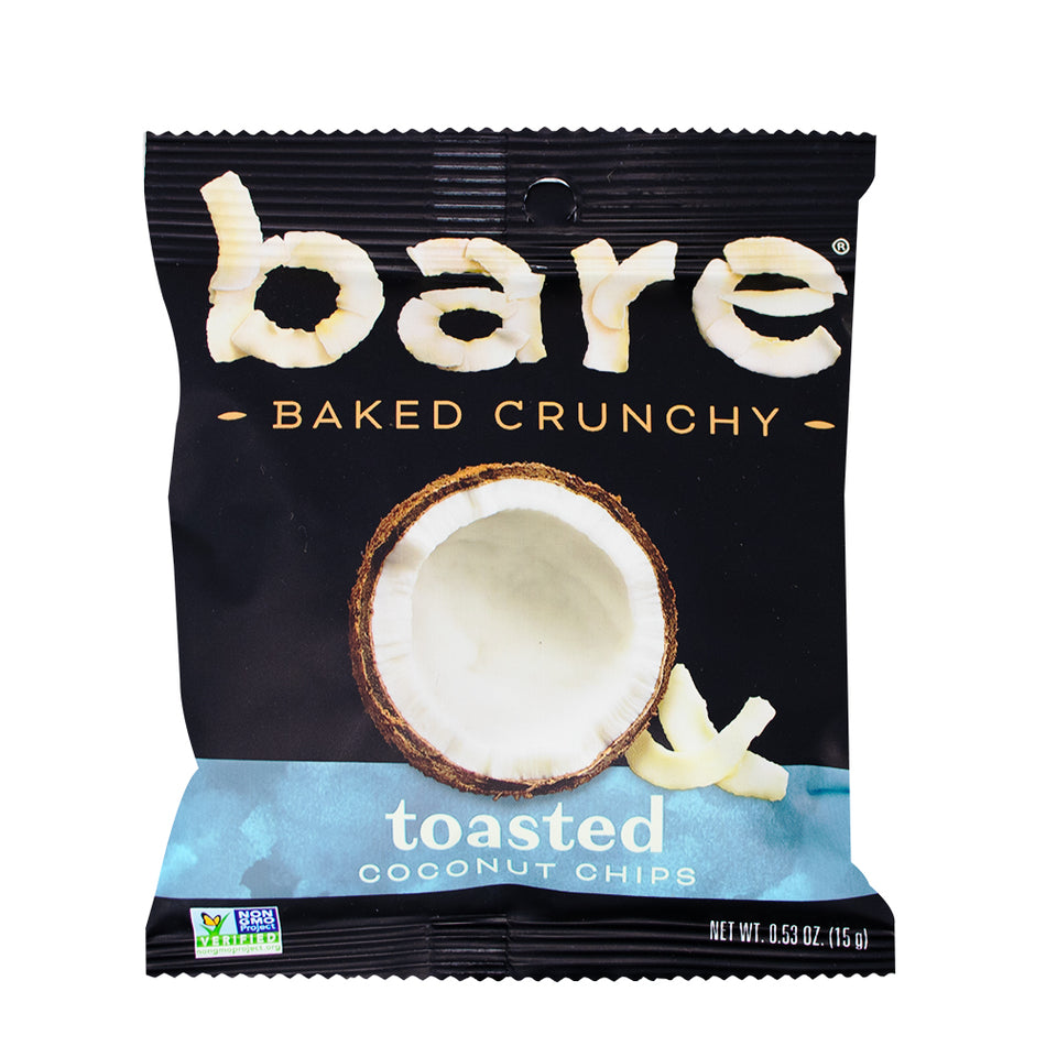 Bare Baked Crunchy Toasted Coconut Chips 15g - 18 Pack