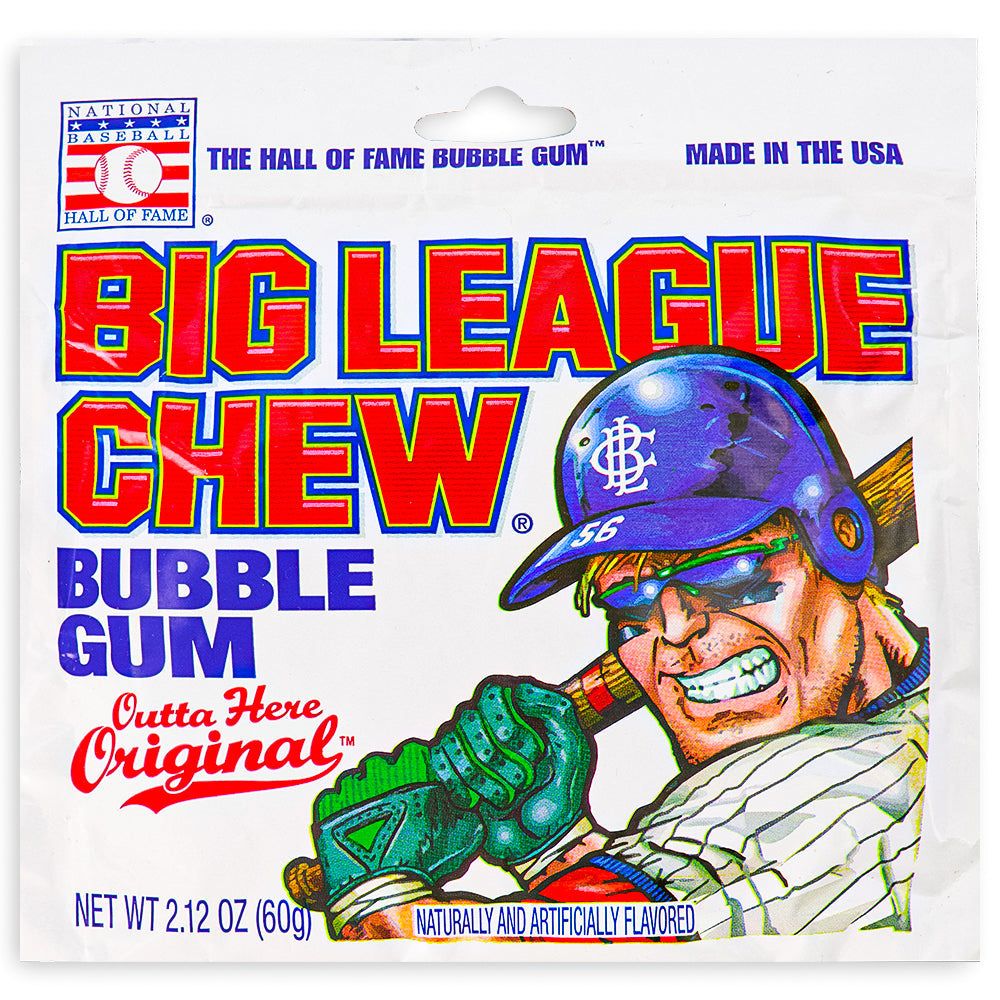 Big League Chew Bubble Gum - Outta Here Original: 60g 12 Pack