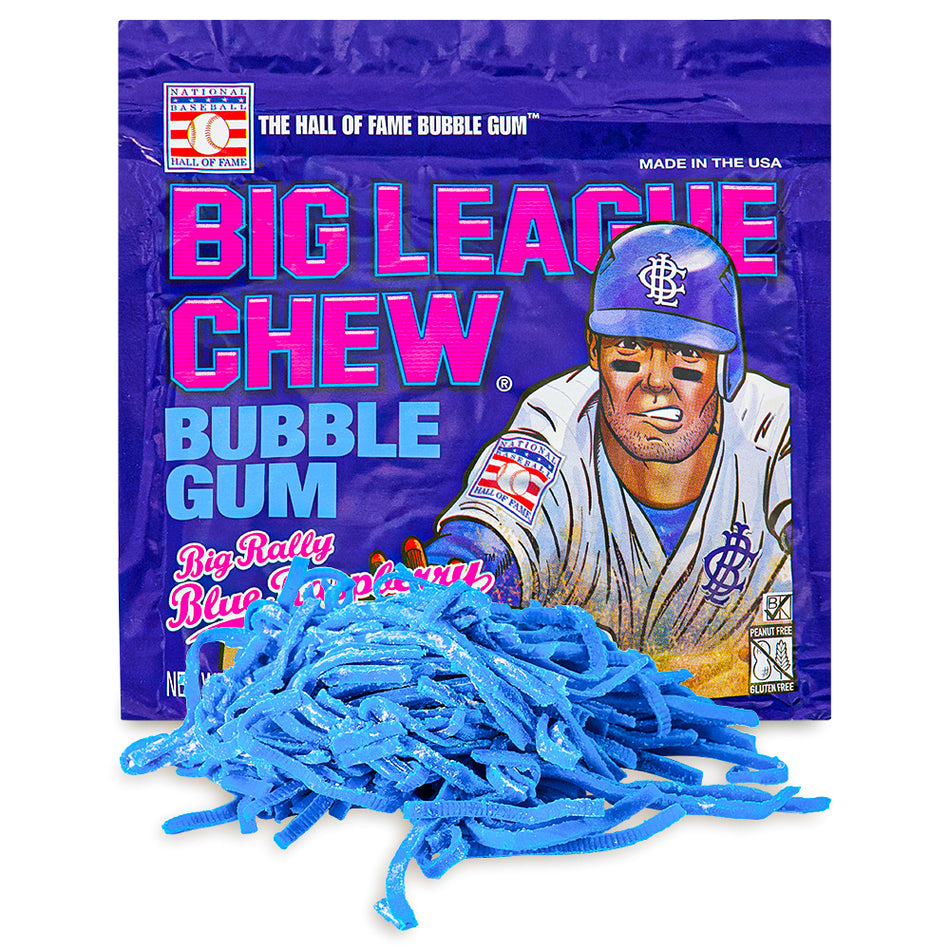 Big League Chew Bubble Gum-Big Rally Blue Raspberry - 12 Pack