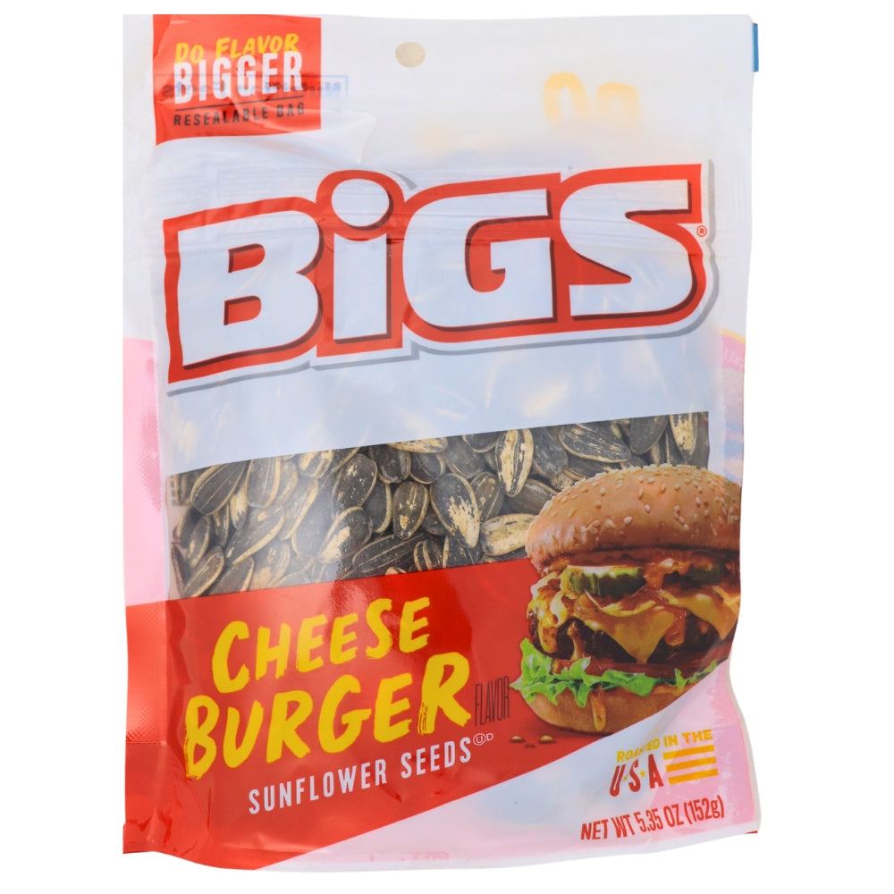 BIGS Cheeseburger Sunflower Seeds 5.35oz - 12 Pack