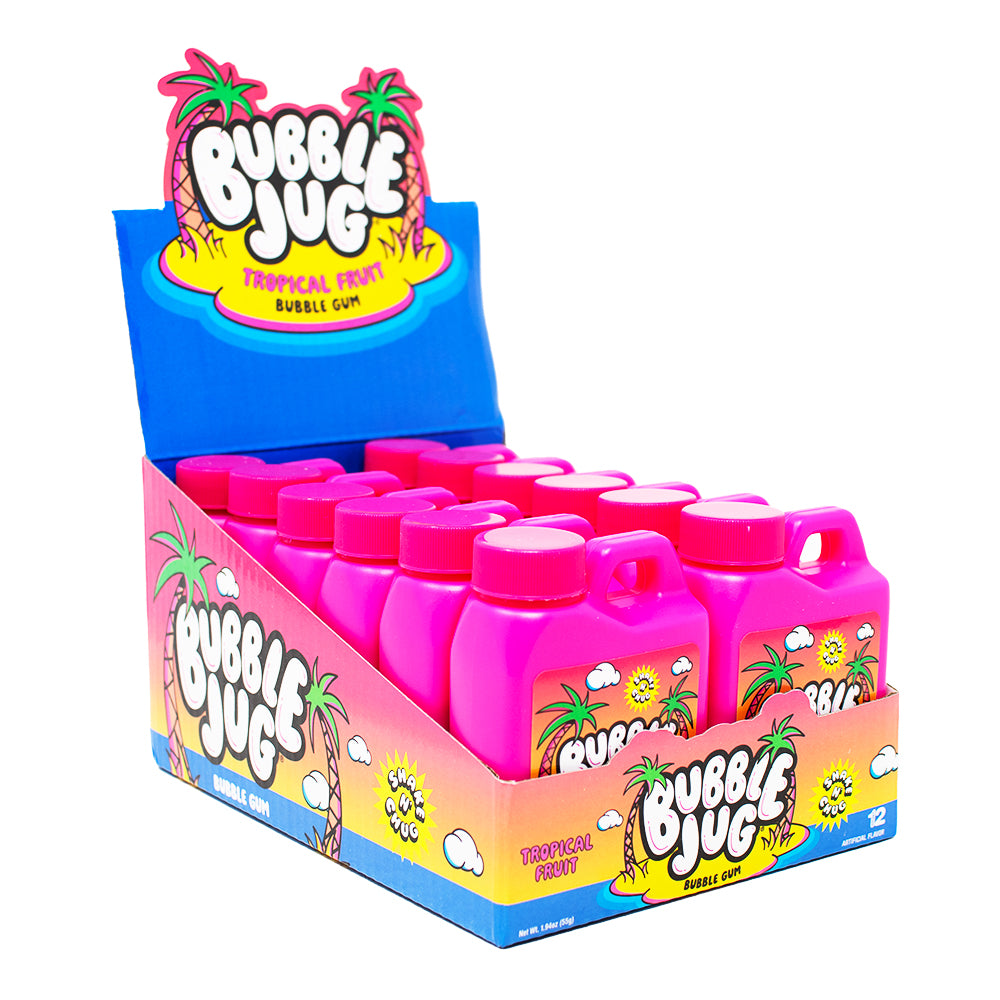 Bubble Jug Tropical Fruit Bubble Gum 1.94oz - 12 Pack