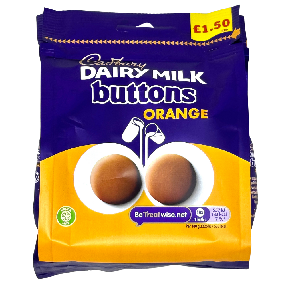 Cadbury Dairy Milk Orange Giant Buttons UK - 85g