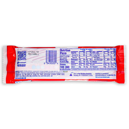 Twizzlers Twists Strawberry 2.5oz - 18 Pack Nutrition Facts Ingredients