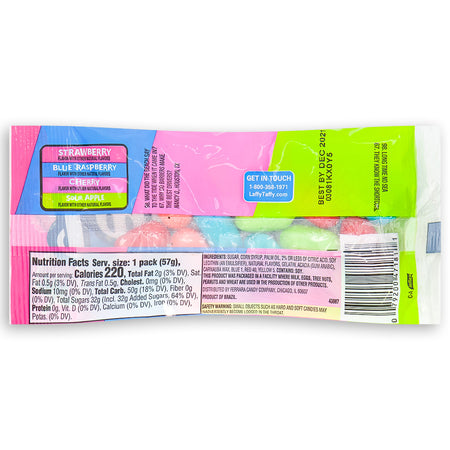 Laffy Taffy Laff Bites 2oz - 24 Pack Nutrition Facts Ingredients