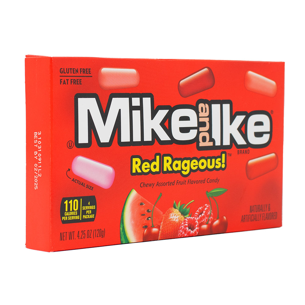 Mike and Ike Red Rageous Candy Theater Box - 4.25oz - 12 Pack – Candy ...