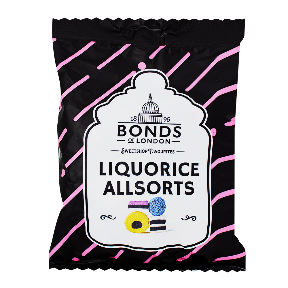 Bonds Liquorice Allsorts (UK) 130g - 12 Pack