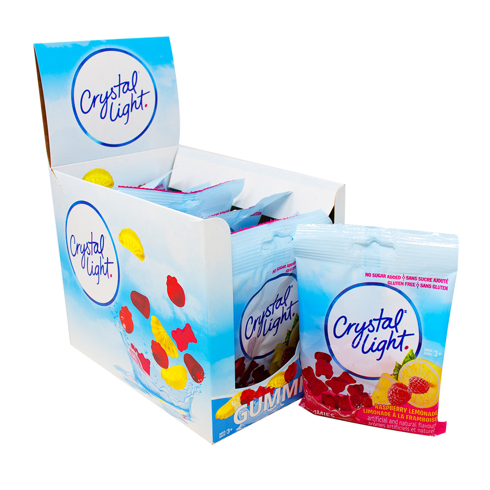 Crystal Light Sugar-Free Gummies Raspberry Lemonade 76g - 12 Pack