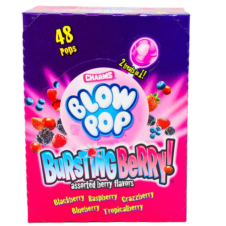 Charms Blow Pop - Bursting Berry 48 Lollipops