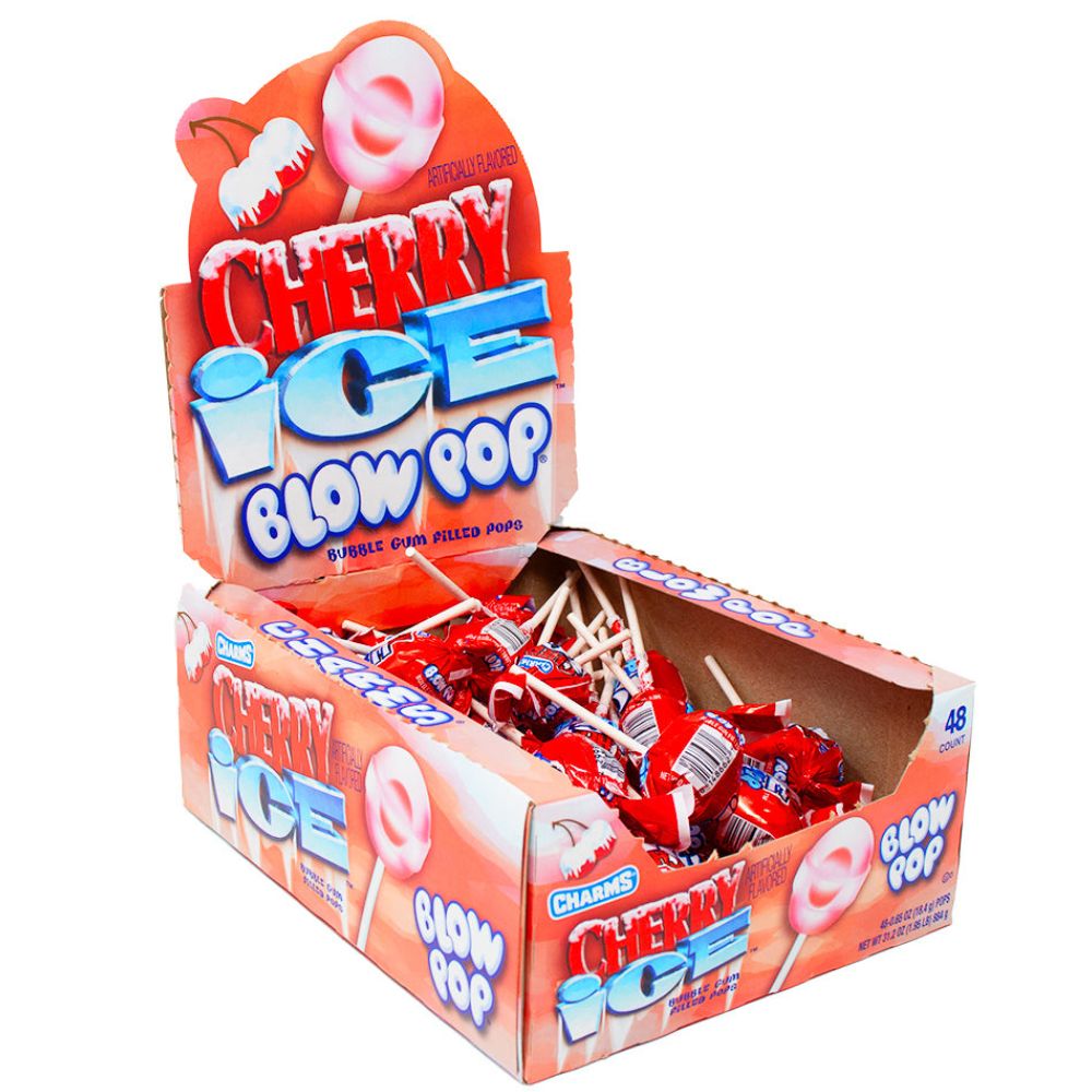 Charms Blow Pop - Cherry Ice 48 Lollipops