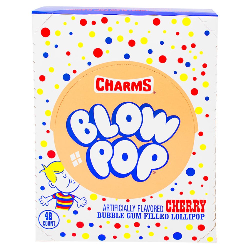 Charms Blow Pop - Cherry 48 Lollipops