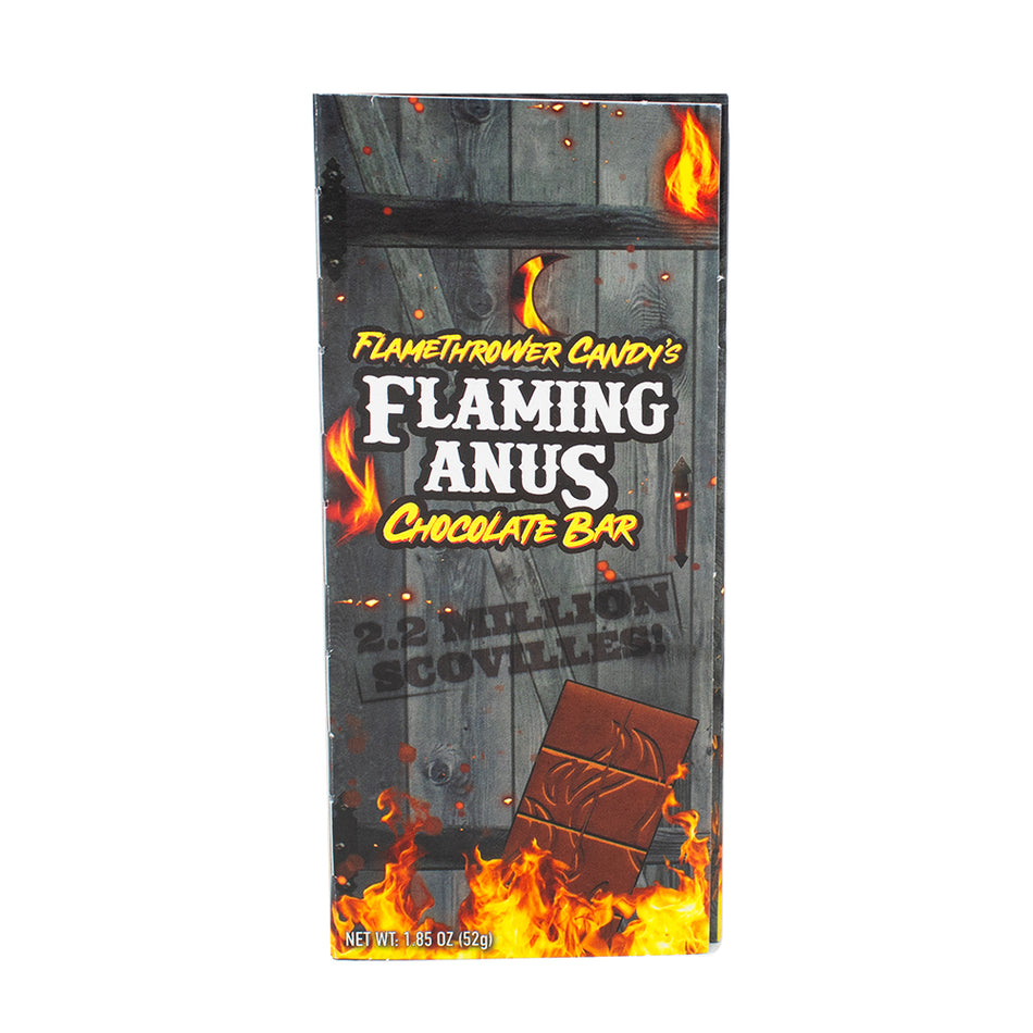 Flamethrower Flaming Anus Chocoloate Bar (UK) 52g -12 Pack