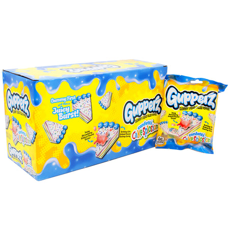 Gupperz Confetti Cake Splosion 2.54oz  - 12 Pack - Gummy Candy