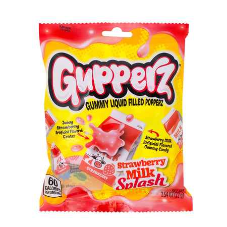 Gupperz Strawberry Milk Splash 2.54oz - 12 Pack