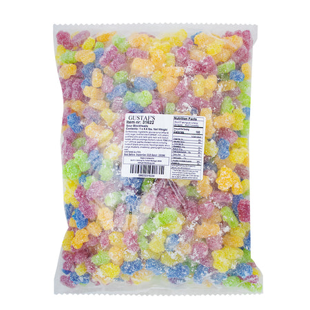 Gustaf's Blockheads Bulk Assorted Sour (Small) - 2kg - 1 Bag