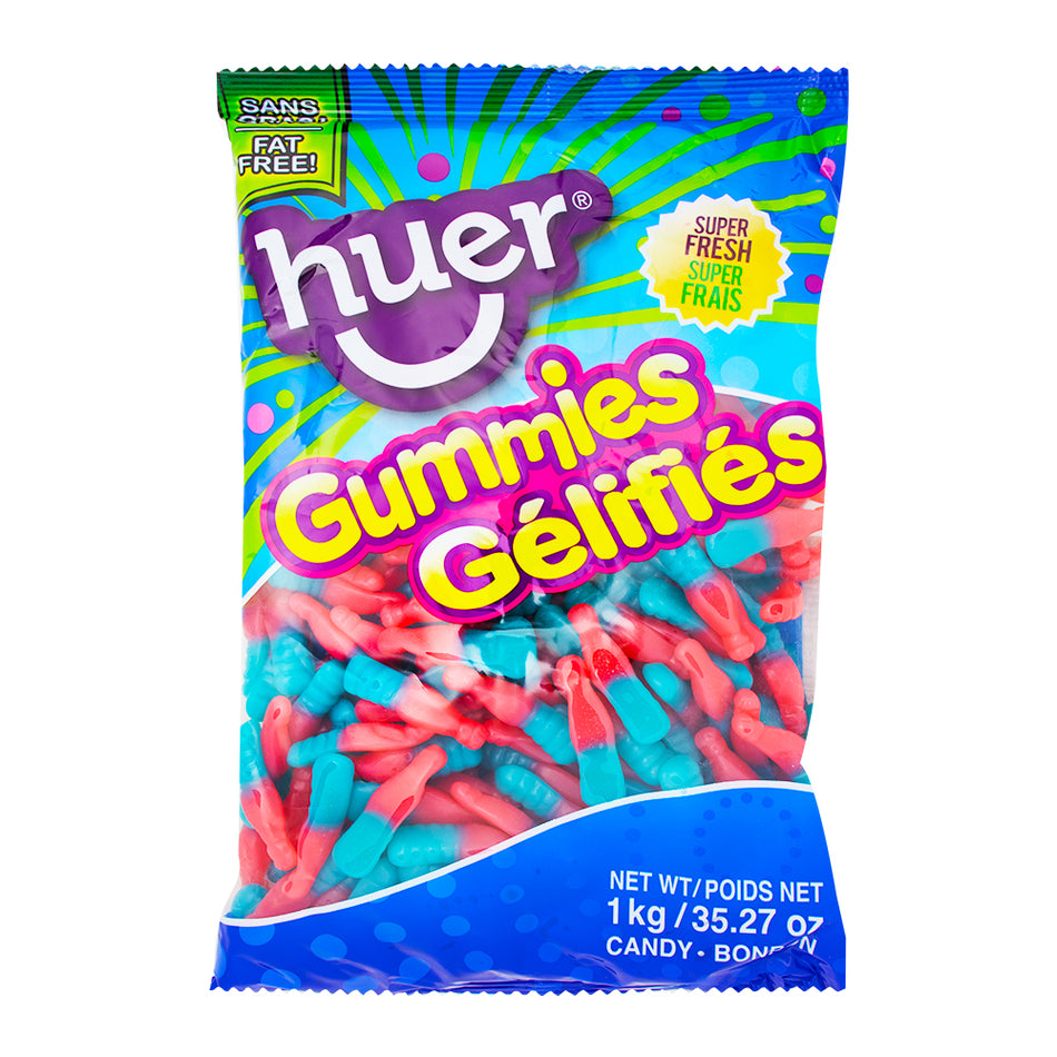 Huer Bubble Gum Bottles Gummies - 1 kg