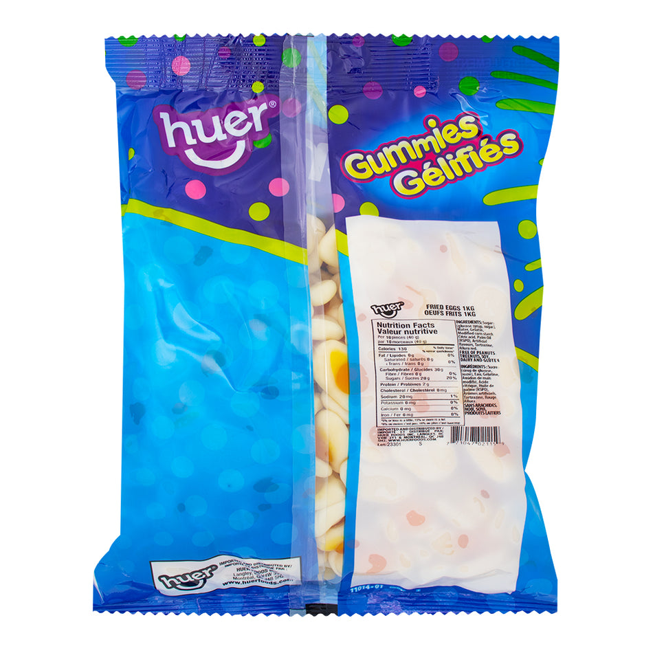 Huer Fried Eggs Gummies - 1 kg  Nutrition Facts Ingredients
