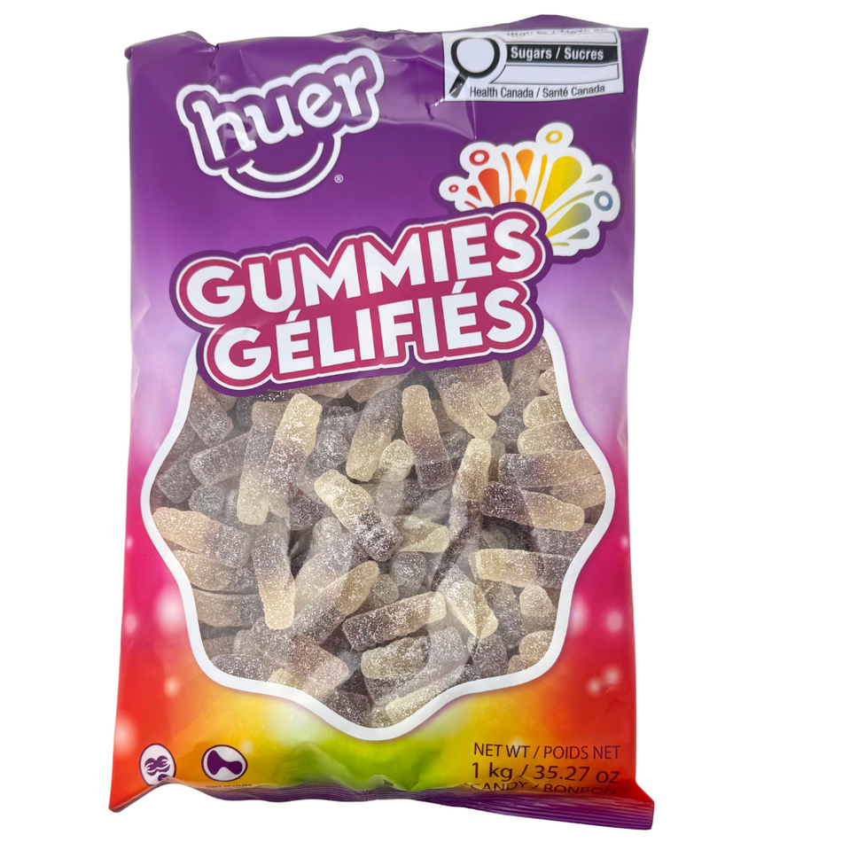 Huer Sour Cola Bottles Gummies - 1 kg