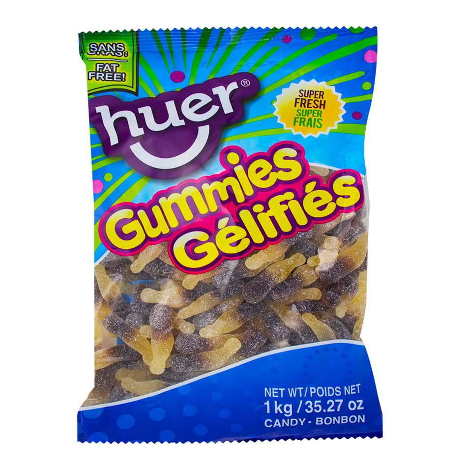 Huer Sour Cola Bottles Gummies - 1 kg