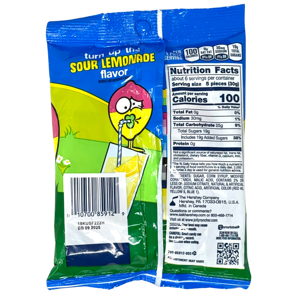 Jolly Rancher Gummies Sour Lemonade Stand 6.5oz - 12 Pack