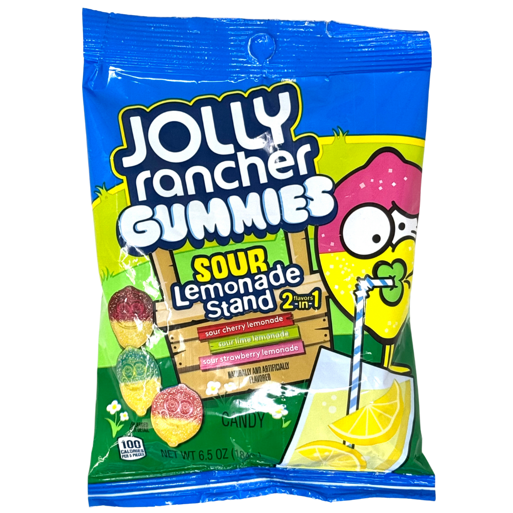 Jolly Rancher Gummies Sour Lemonade Stand 6.5oz - 12 Pack