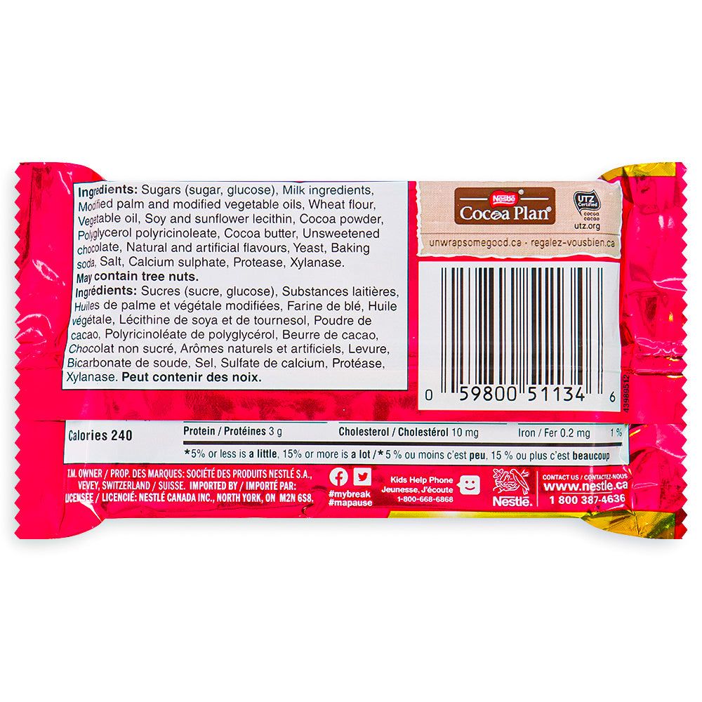 Kit Kat Gold Bars - 45g 48 Pack - Nestle Canada - Canadian Chocolate Bars  - Nutrition Information - Ingredients              