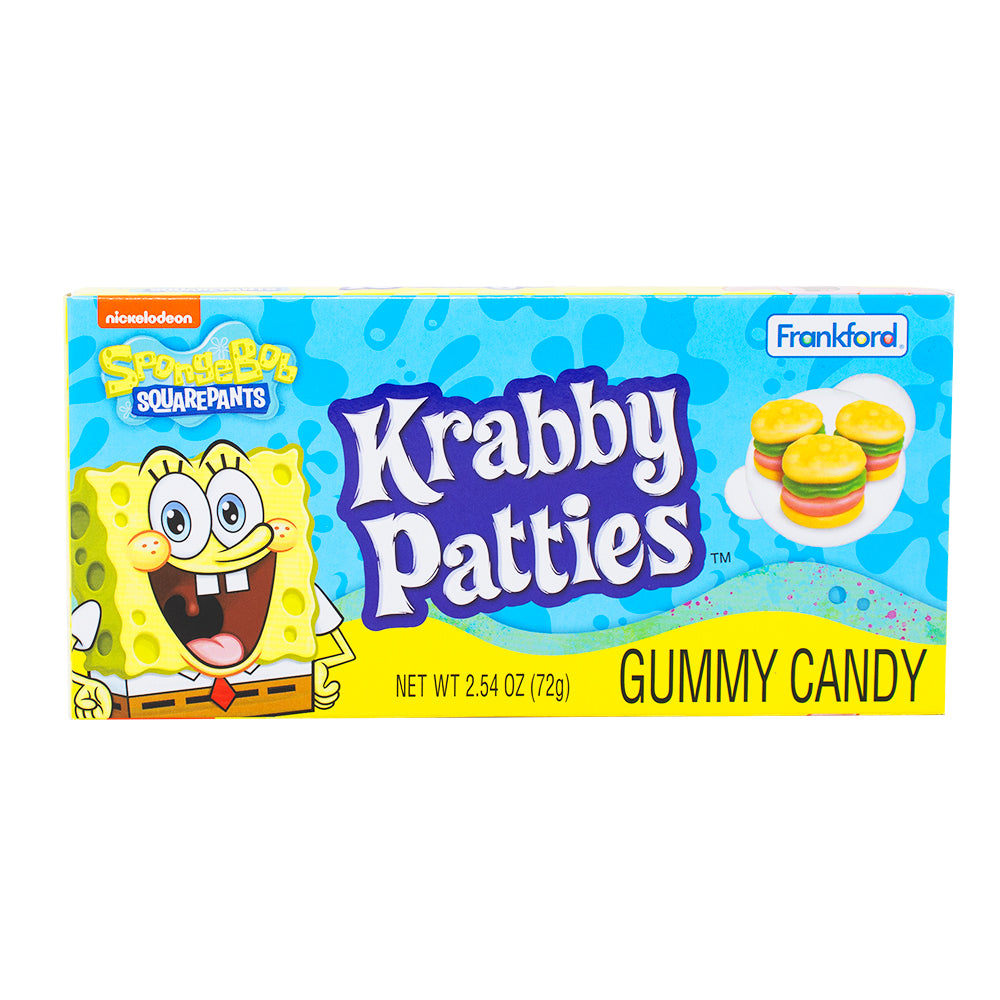 SpongeBob SquarePants Gummy Krabby Patties Candy Theater Box 2.54 oz. - 12 pack