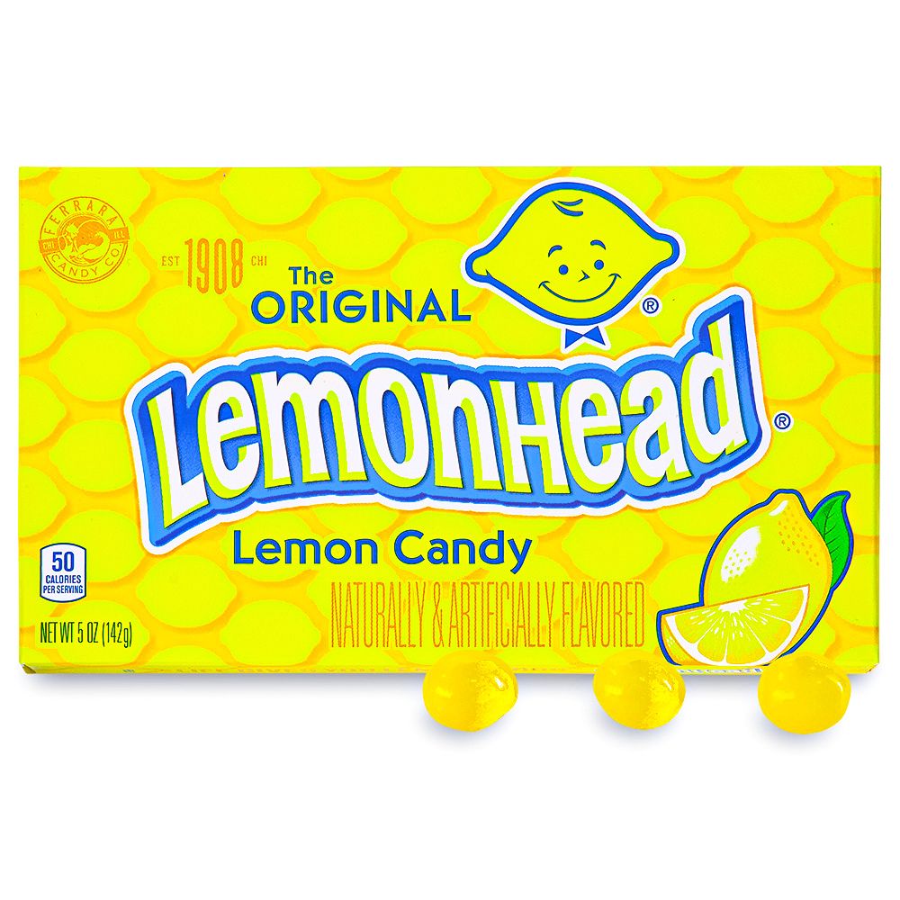 Lemonhead Candy Theater Box - 12 Pack