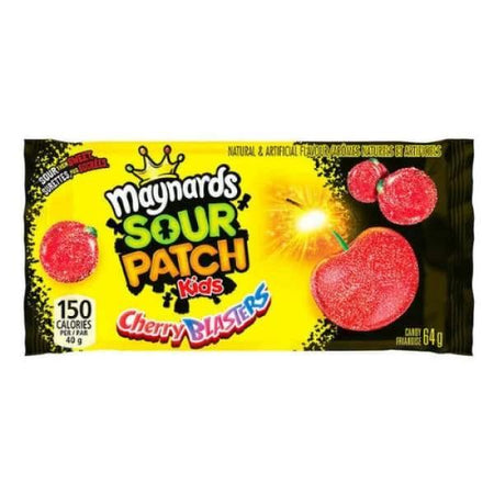 Maynards Sour Patch Kids Sour Cherry Blasters 64g - 18 Pack