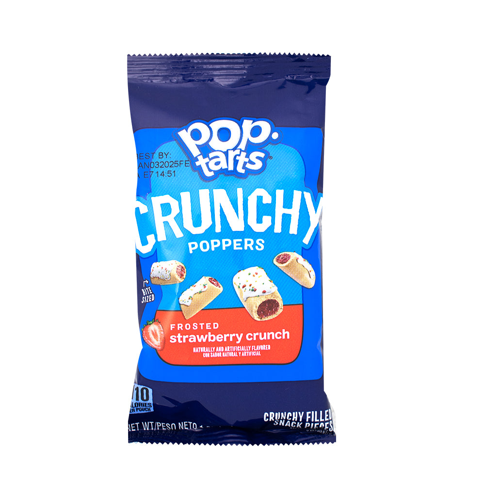 Pop-Tarts Crunchy Poppers Frosted Strawberry Crunch 28g - 24 Pack ...