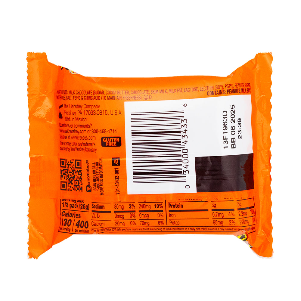 Reese's Cup Jumbo 2.8oz - 24 Pack  Nutrition Facts Ingredients
