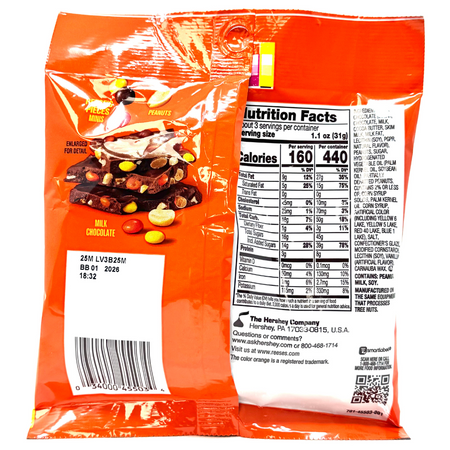 Reese's Pieces Chocolate Bark 3.1oz - 12 Pack