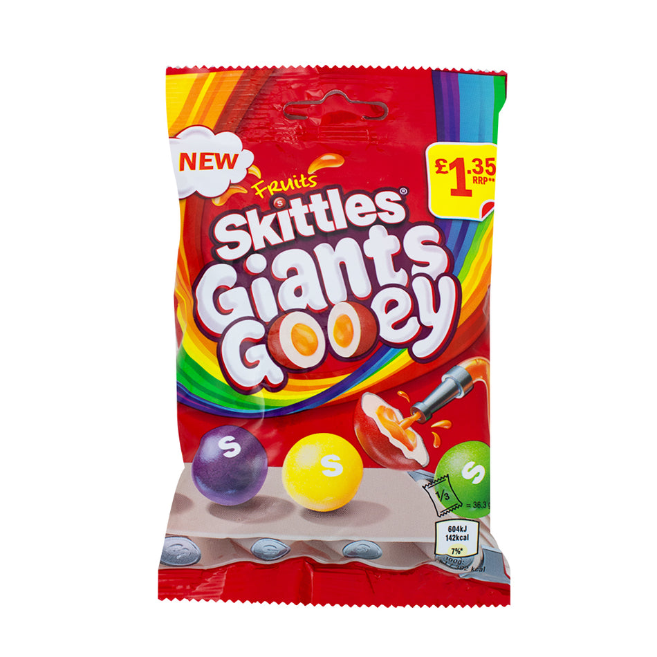 Skittles Giants Gooey Candy (UK) 109g - 12 Pack