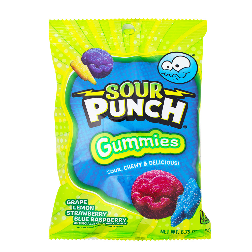 Sour Punch Gummies 191g - 8 Pack - Sour Candy