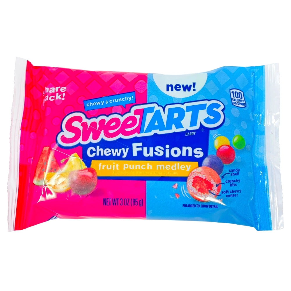 Sweetarts Chewy Fusion Fruit Punch Medley 3oz - 12 Pack - Sweetarts Candy