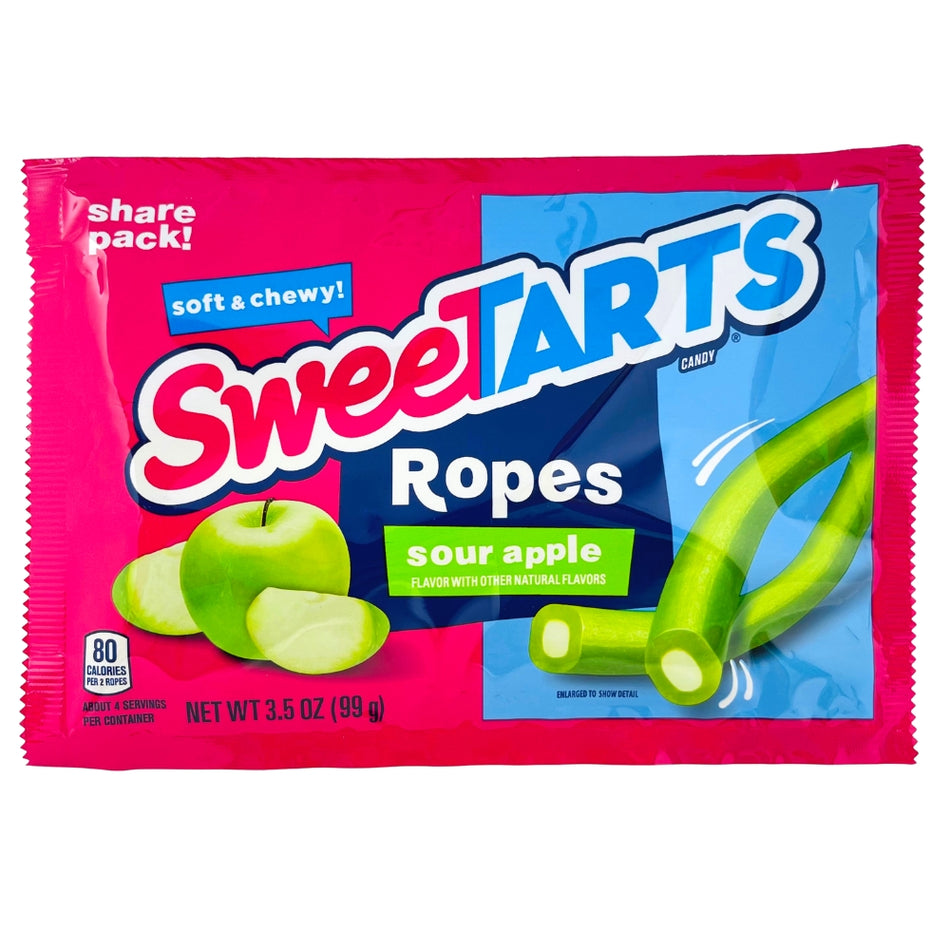 Sweetarts Soft & Chewy Ropes Sour Apple 255g - 12 Pack *BB Jan 2023*