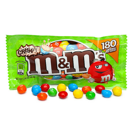 M&M's Crispy Chocolate Candies, 1.35 oz 