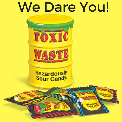 Toxic Waste Hazardously Sour Candy Mystery Flavour Candy, 45% OFF